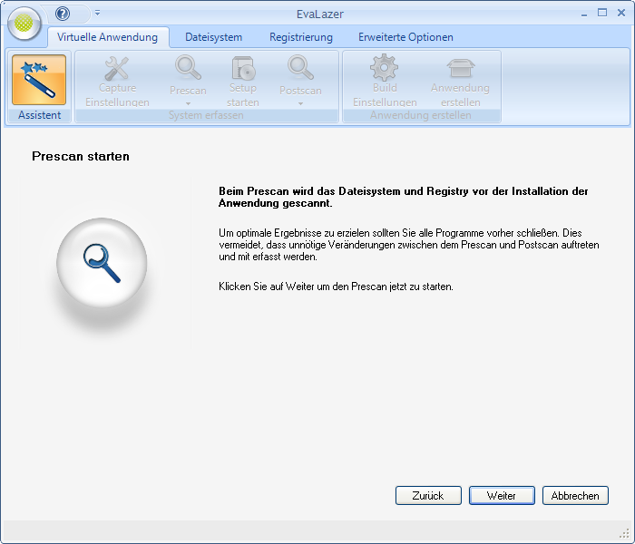 Der Evalazer-Assistent